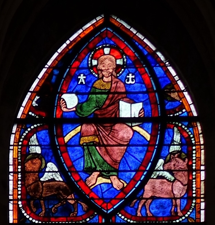 Christ en majesté et les quatre évangélistes