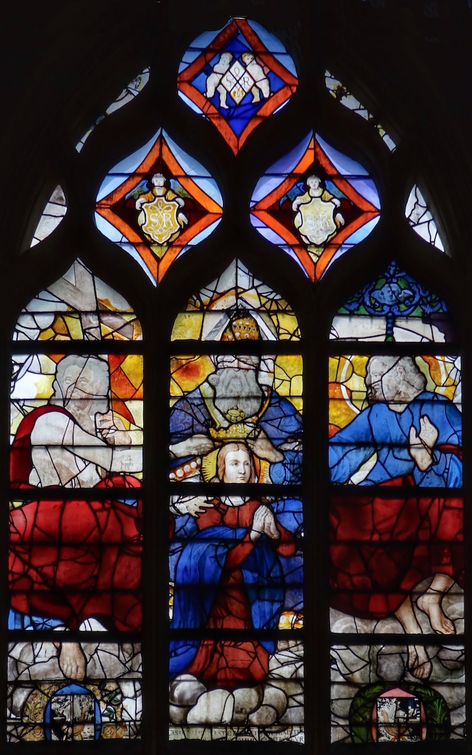 baie 219 le couronnement de la Vierge 1550