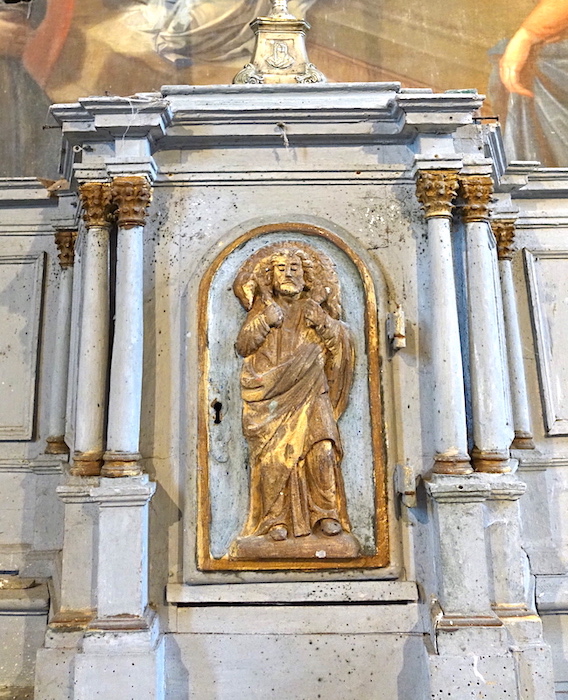 détail du tabernacle - le bon berger<br>Eglise Notre-Dame de la Nativité - Préaux 77