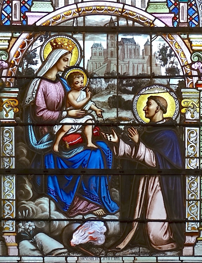 Remise du Rosaire à Saint Dominique