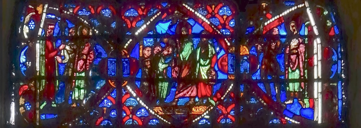 [22] Condamnation de St Jacques tenu enchaïné par le scribe Josias [23] Josias demande le baptême  [24] St Jacques et Josias sortent de la ville ensemble