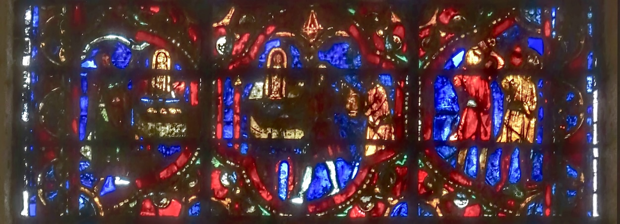 [16] un autre juif confie le trésor à Saint Nicolas [17] vol du trésor [18] les voleurs s'enfuient avec le trésor