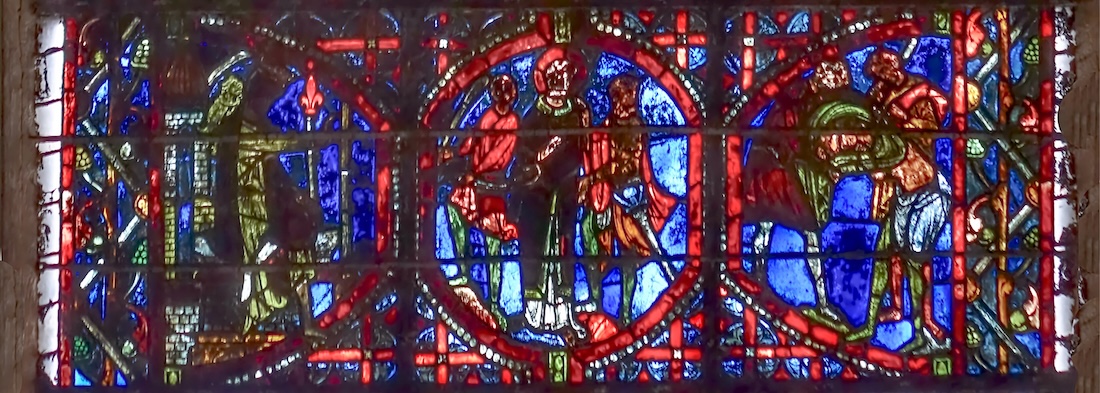 [9] [10] St Laurent comparait devant Decius [11] St Laurent est dépouillé de ses vêtements