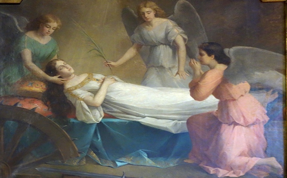 La mort de Catherine d'Alexandrie<br>Eglise Saint Médard - Paris (5)