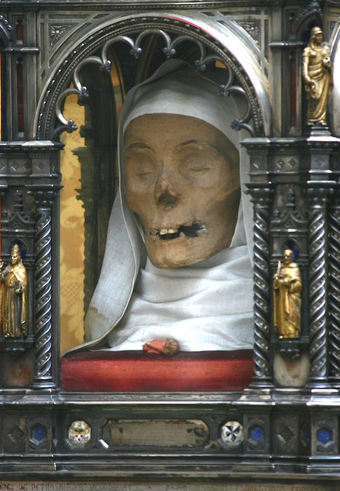 Tête de Catherine de Sienne - Eglise san  Domenico à Sienne