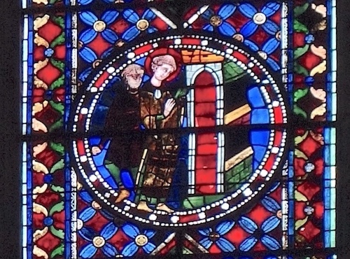 Verrière Vie de Saint Etienne<br>Cathédrale Saint Etienne - Sens 89