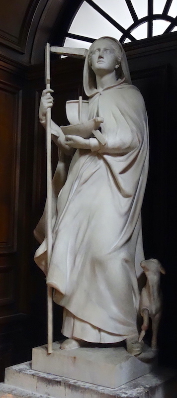 statue de sainte Geneviève d’Eugène Guillaume, sculpteur bourguignon du XIXe siècle<br>Eglise Saint Paul Saint Louis - Paris (4)