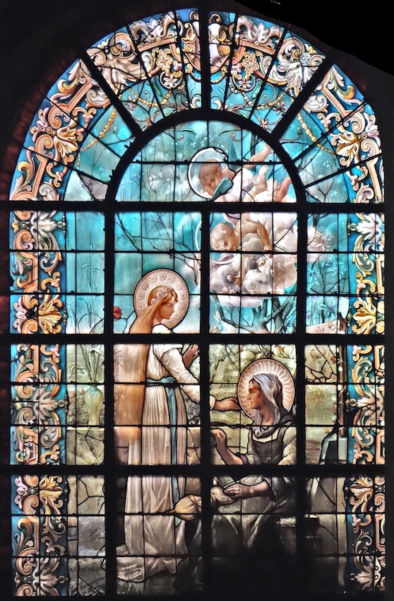 Geneviève rend la vue à sa mère Géroncia<br>Eglise Saint Nicolas du Chardonnet - Paris (5)