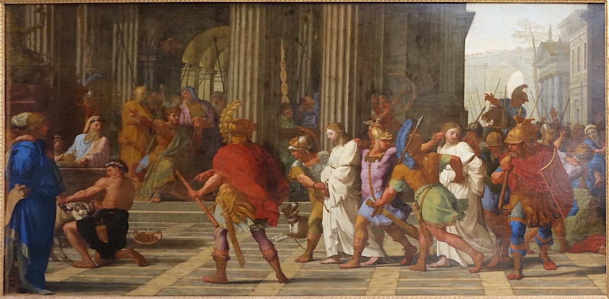 Gervais et Protais amenés devant Astasius refusent de sacrifier à Jupiter