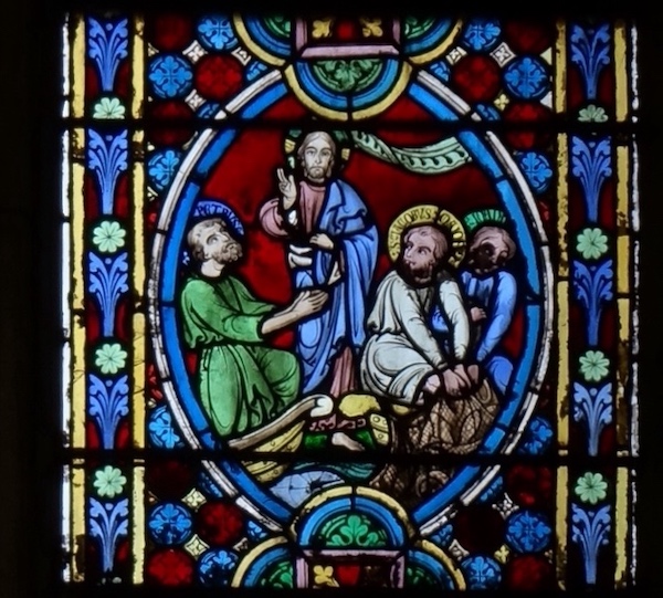 [4] Saint Pierre, Saint Jacques et saint Jean, pêcheurs<br>Cathédrale St Etienne - Meaux 77