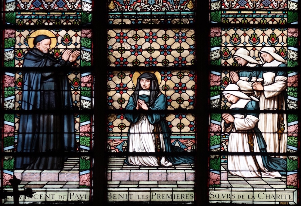 Saint Vincent de Paul bénit les premières sœurs de la charité<br />Eglise Saint Laurent - Paris (10)