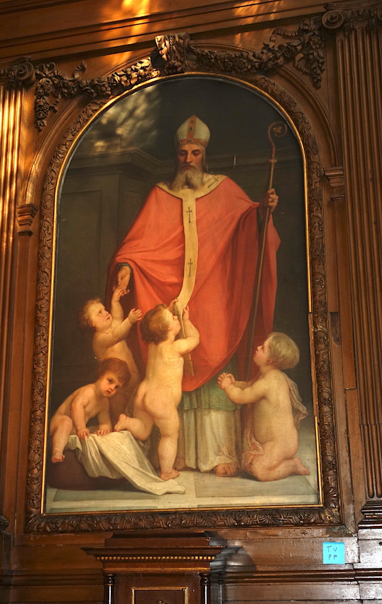 Saint Nicolas et les enfants dans le saloir<br>Eglise Saint Nicolas des Champs - Paris (3)