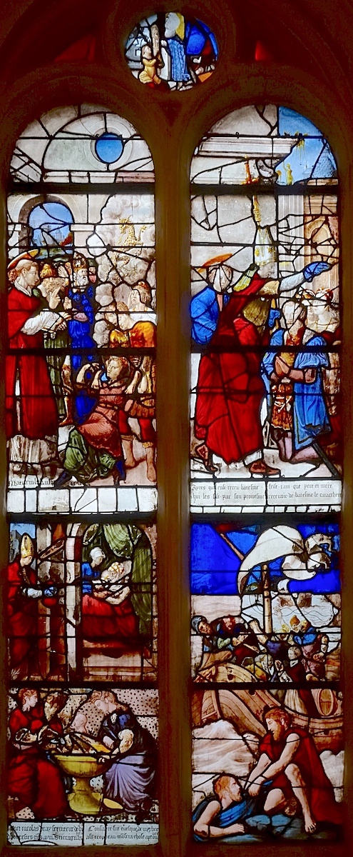 Vitrail de Saint Nicolas - Eglise Saint Martin - Triel-sur-Seine 78