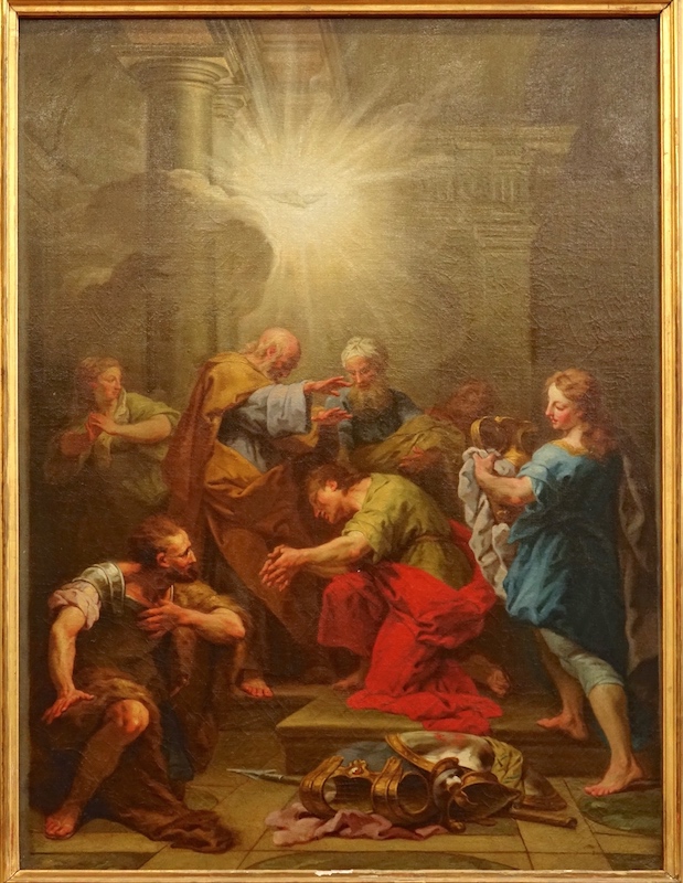 Jean Restout : Ananie imposant les mains à saint Paul<br>Musée de Chalons-en-Champagne