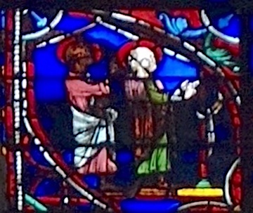 [19] Pierre et Paul confondent le magicien Simon.<br>Cathédrale Notre-Dame - Rouen 76