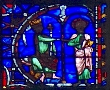 [8] Paul fut amené devant l'empereur Néron.<br>Cathédrale Notre-Dame - Rouen 76