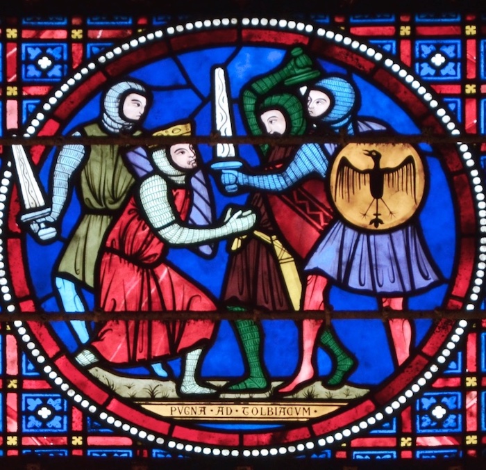 [11] Victoire de Tolbiac, remportée par Clovis, roi des Francs, sur les Alamans<br> Cathédrale Notre-Dame - Laon 02
