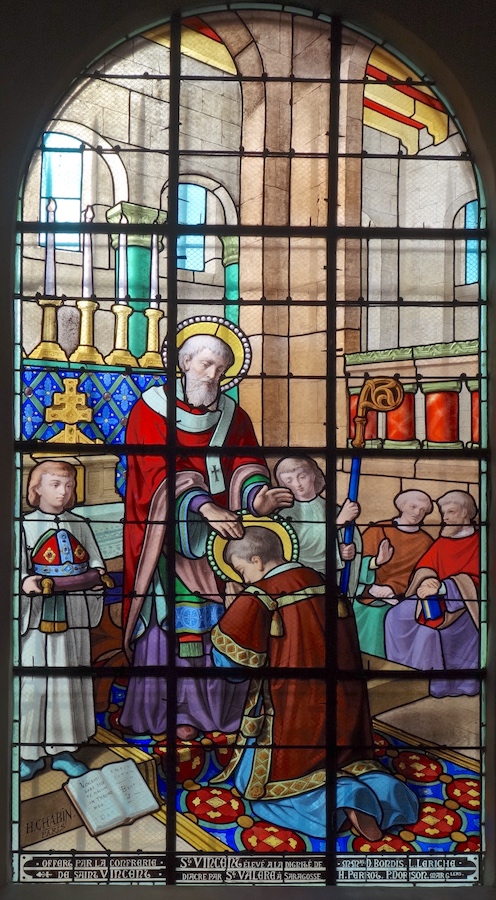 Vincent élevé à la dignité de diacre par St Valère à Saragosse<br>Eglise Saint Etienne - Issy-les-Moulineaux 92