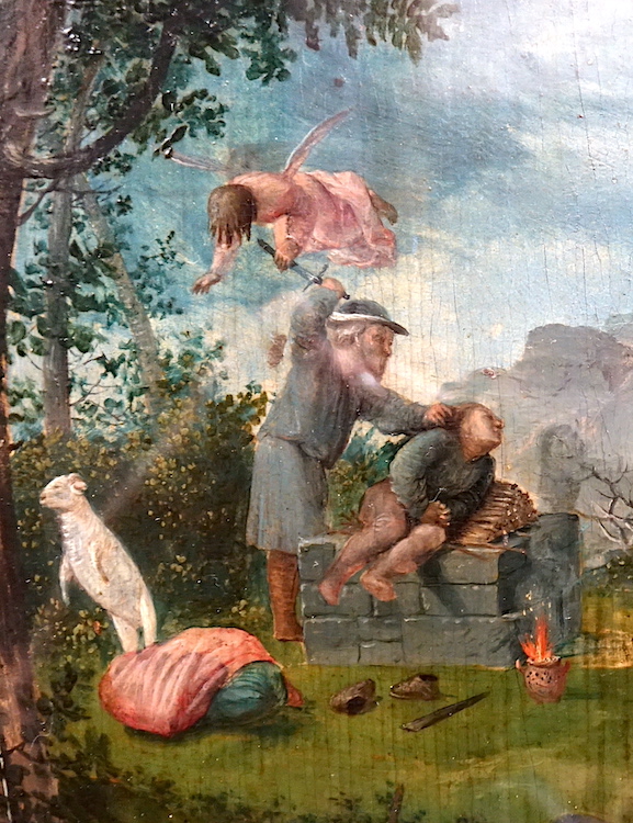 Le Sacrifice d'Isaac (détail)<br>Musée du Louvre