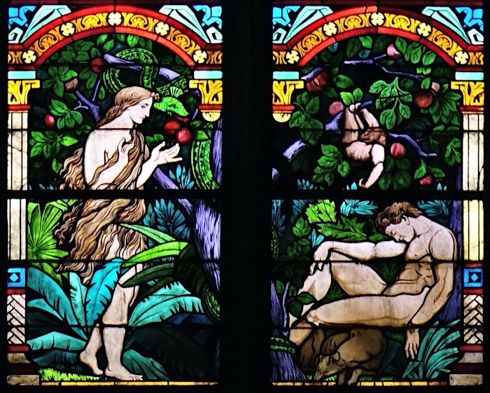 la tentation d'Adam et Ève<br>Eglise Saint Vaast - Béthunes 62
