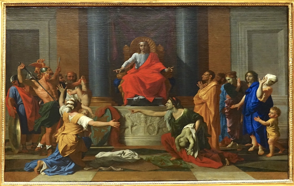 Le jugement de Salomon (Nicolas Poussin 1649) - Musée du Louvre