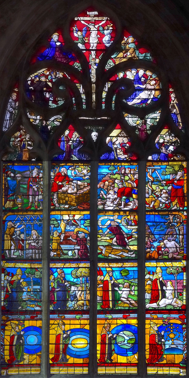 Vitrail de la Genèse - Eglise de la Madeleine - Troyes 10