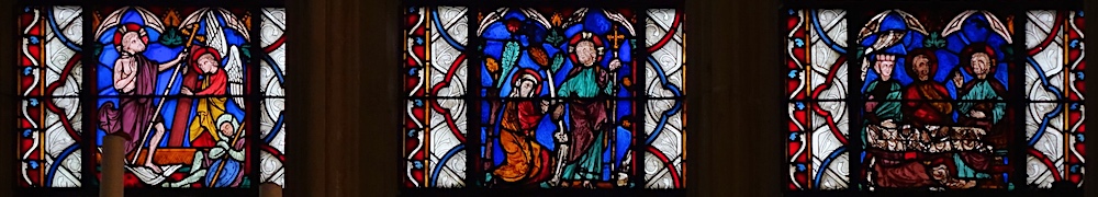 la résurrection, apparition à Marie-Madeleine, repas chez Simon (baie 2)