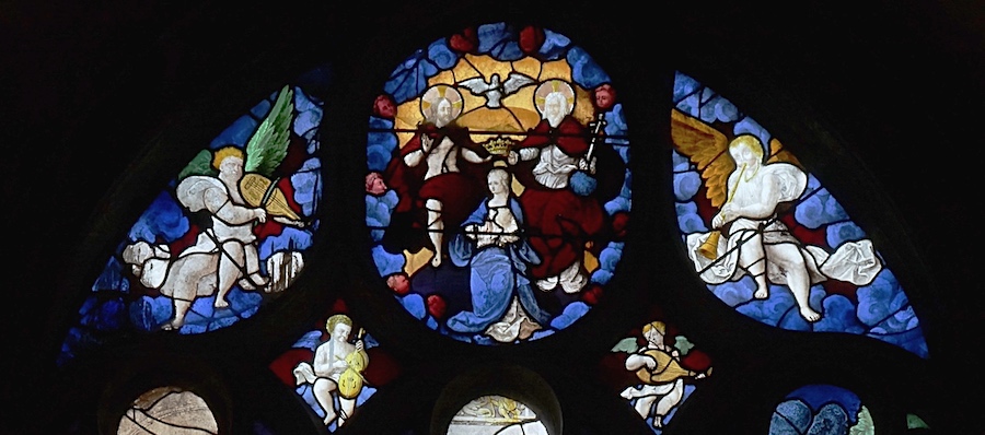 [1] Couronnement de la Vierge, anges musiciens