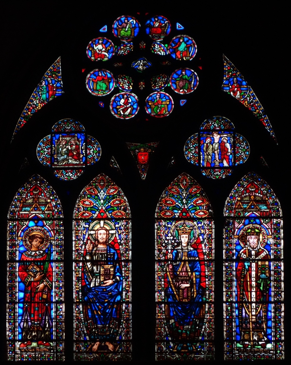 Saint Laurent, le Christ, la Vierge Marie, saint Genulphe