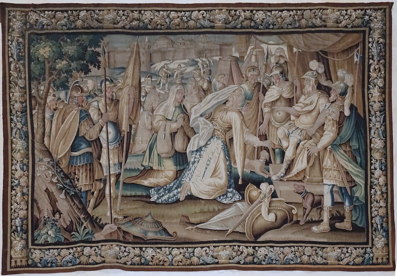 Entrevue de Judith et d'Holopherne assis sous sa tente