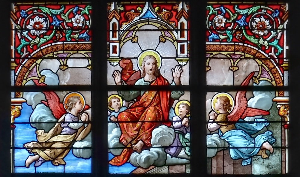 Jésus entouré d'anges