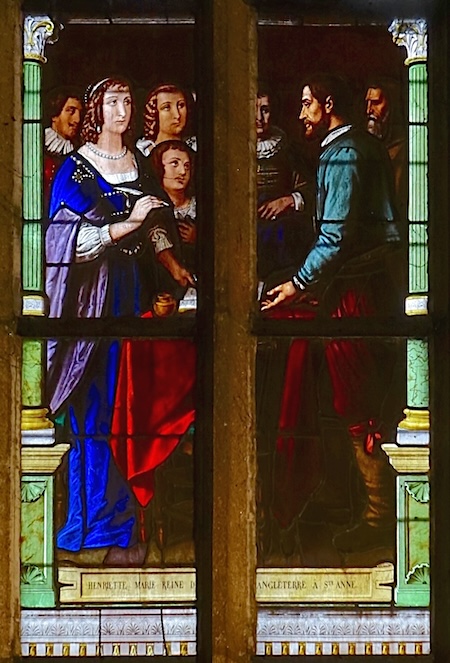 Henriette Marie reine d'Angleterre à Sainte Anne