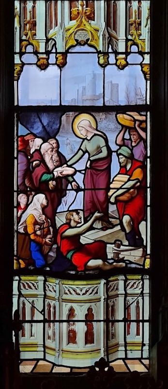 [1] Geneviève ravitaille les Parisiens.<br>Eglise Saint Etienne du Mont - Paris (5)