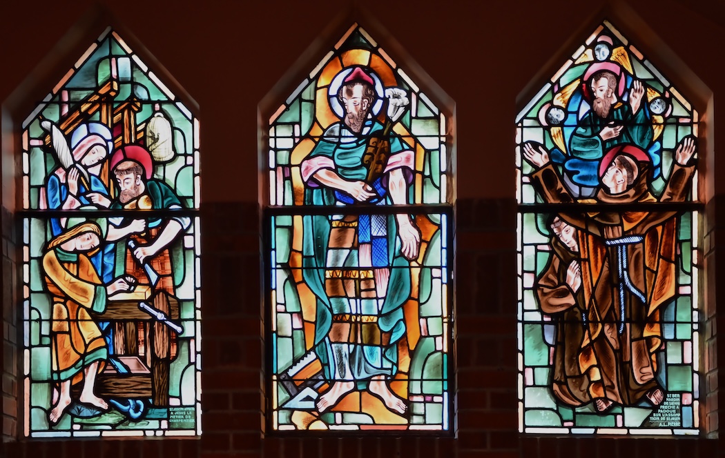 Saint Joseph apprend à Jésus le métier de charpentier
                            <br>Saint Joseph
                            <br>Saint Bernardin de Sienne prêche à Padoue sur l'Assomption de saint Joseph