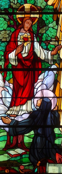 Jésus apparait à Marguerite-Marie Alacoque