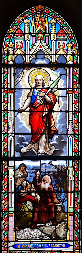 Sainte Philomène, ? (vitrail Lorin 1886)