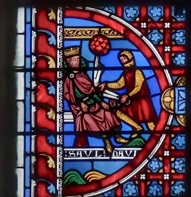 [13] David coupe un pan du manteau de Saül