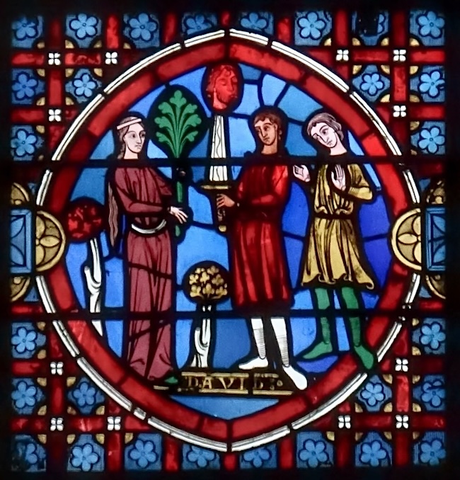 [8] David accueilli en vainqueur par les habitants de la ville