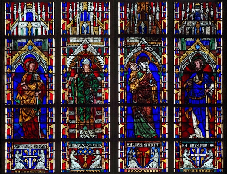 Saint Philippe, Saint Martial, Vierge, Saint Jacques