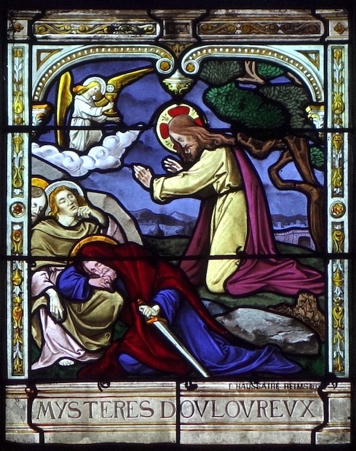 Jésus au mont des oliviers - Eglise St Jean-Baptiste - Nemours 77