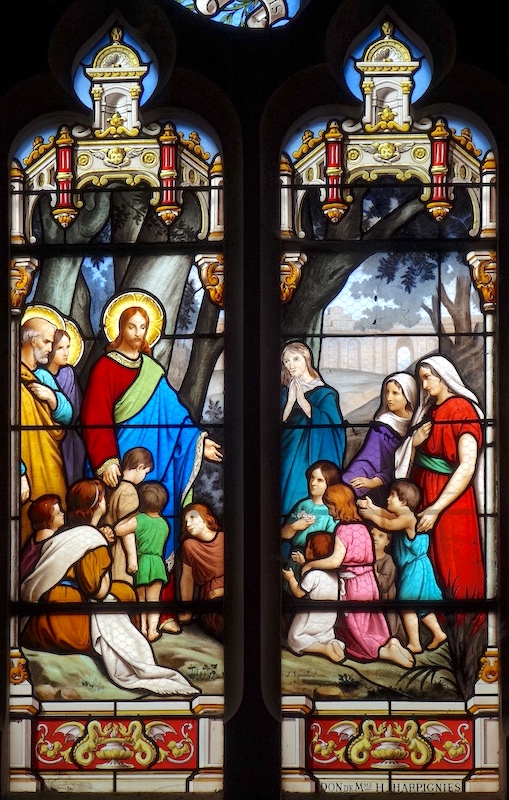 Jésus et les petits enfants - Eglise St Privat - Saint Privé 89