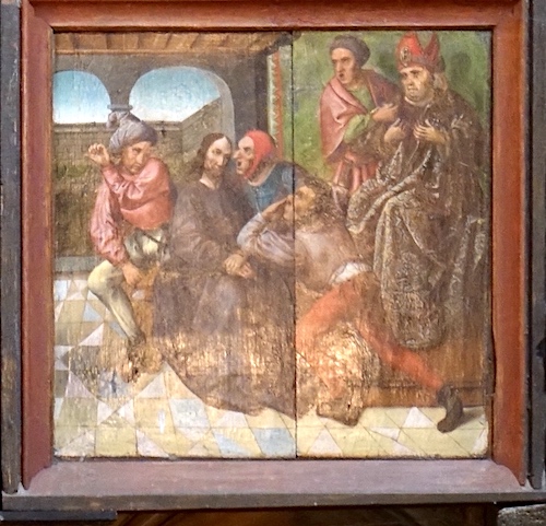 Le Christ devant Pilate.<br>Eglise Sainte Marie-Madeleine - Fromentières 51