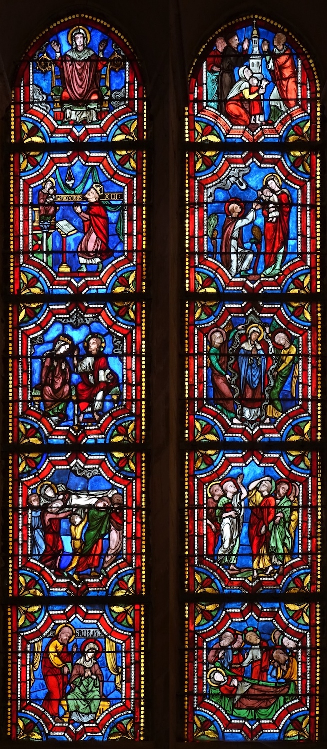 Vitrail de la Vierge - Abbatiale St Pierre St Paul - Montier en Der 52
