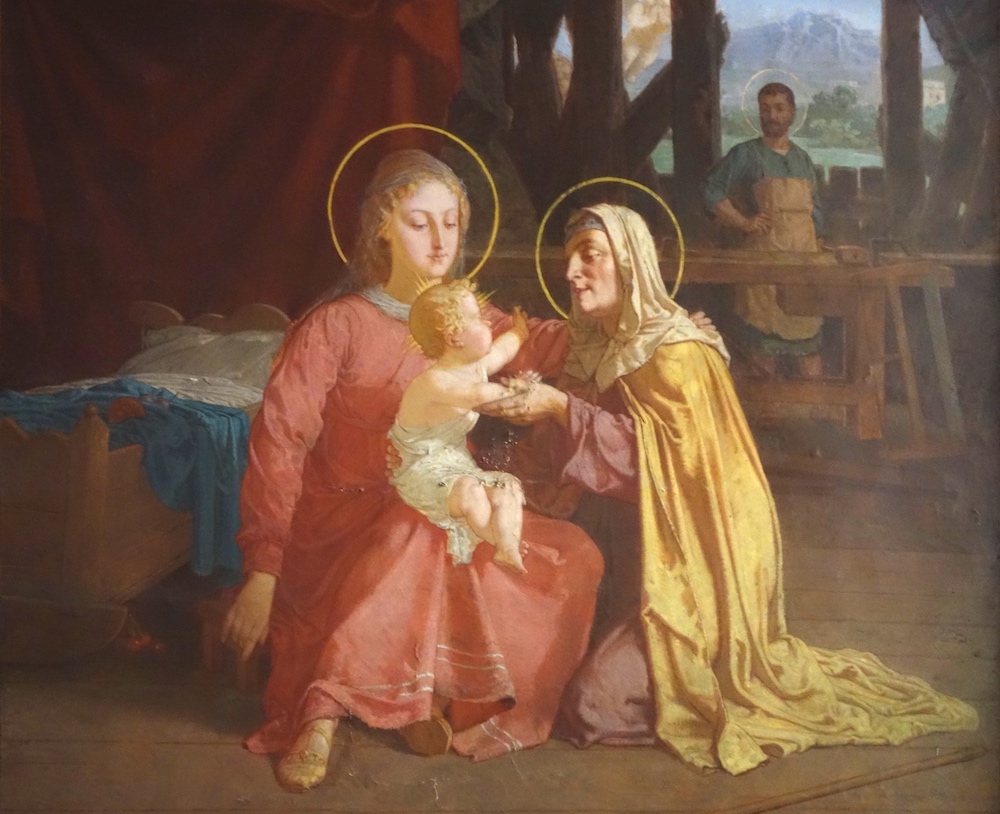 Anne, Marie et l'enfant Jésus, appelées « trinités mariales »<br />Cathédrale Saint Corentin - Quimper 29