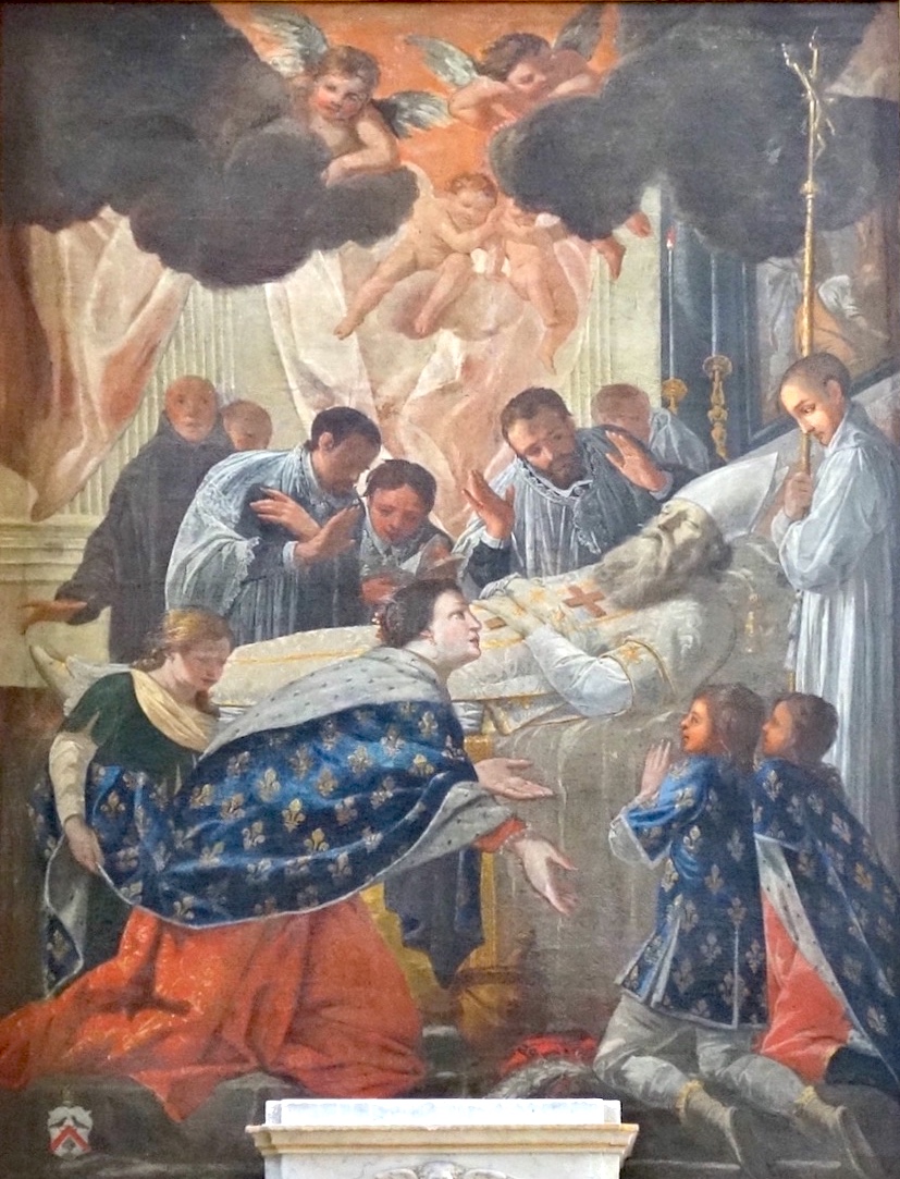 Ste Bathilde au chevet du défunt St Eloi <br>Cathédrale Saint Etienne - Meaux 10