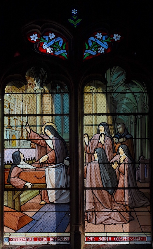 Résurrection d'une religieuse par Sainte Colette - Collégiale Saint Hyppolite - Poligny 39