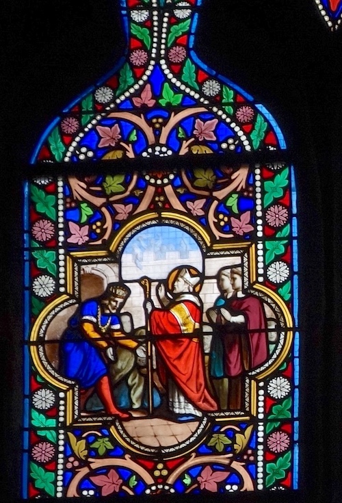 [13] Le roi Gradlon accueille Corentin - Cathédrale Saint Corentin - Quimper 29