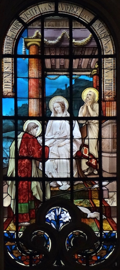 Denis, 1er évêque de Paris visite la Vierge  dans la maison de St Jean à Ephèse<br>Eglise N.D. des champs - Paris (6)