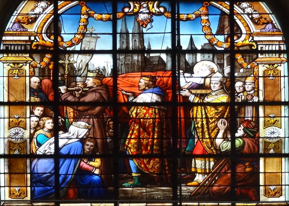 Canonisation de Ste Elisabeth de Hongrie par le pape Grégoire<br> Eglise Ste Elisabeth de Hongrie - Paris (3)