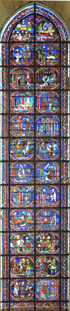 Vitrail de la vie de Saint Etienne - Cathédrale Notre-Dame - Laon 02